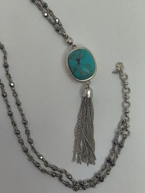 Reversible Western Tassel Necklace Crystal Bling